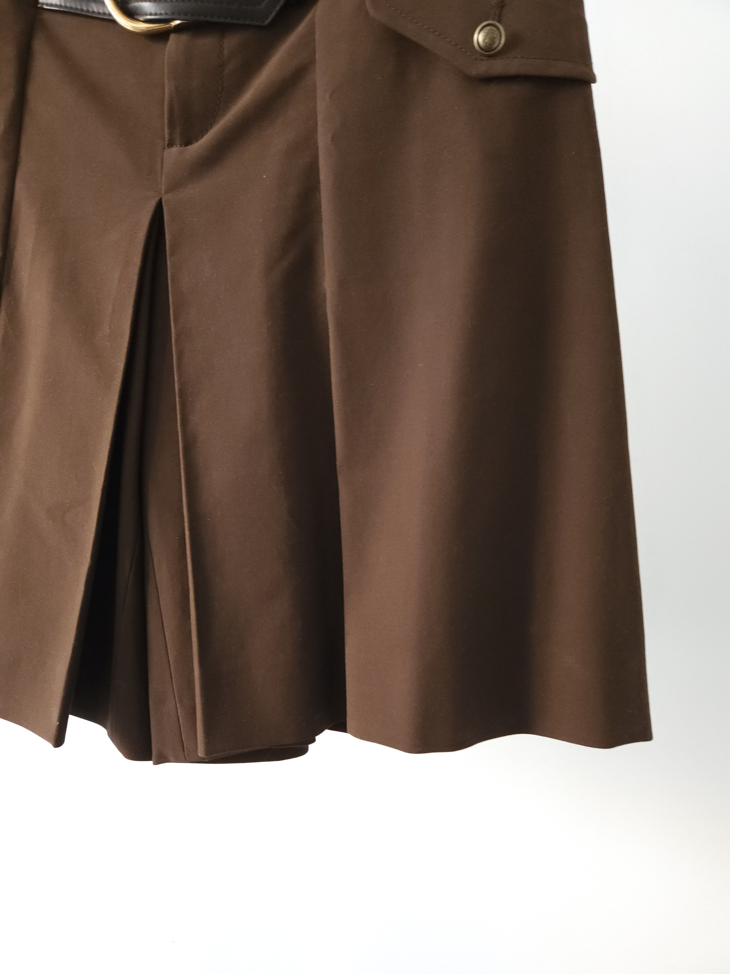Gucci SS2008 Gucci belted pleated high waisted wide leg shorts Size 27" / US 4 / IT 40 - 7 Thumbnail