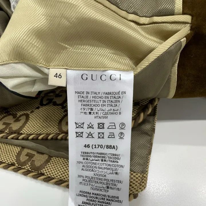 Gucci Gucci Gucci Brown GG Canvas Oversized Jacket -2506 Size US XXL / EU 58 / 5 - 2 Thumbnail