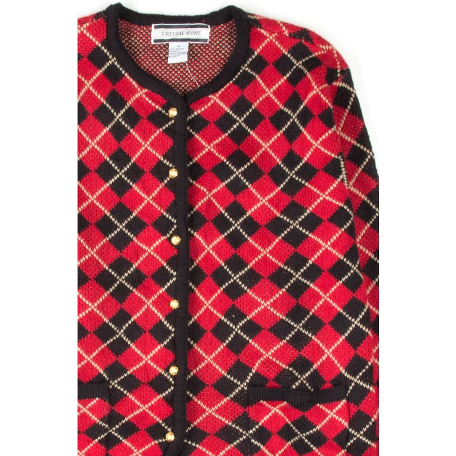 Vintage VINTAGE 80s Sweater Crystal-Kobe Acrylic Medium Mens Size M / US 6-8 / IT 42-44 - 2 Thumbnail