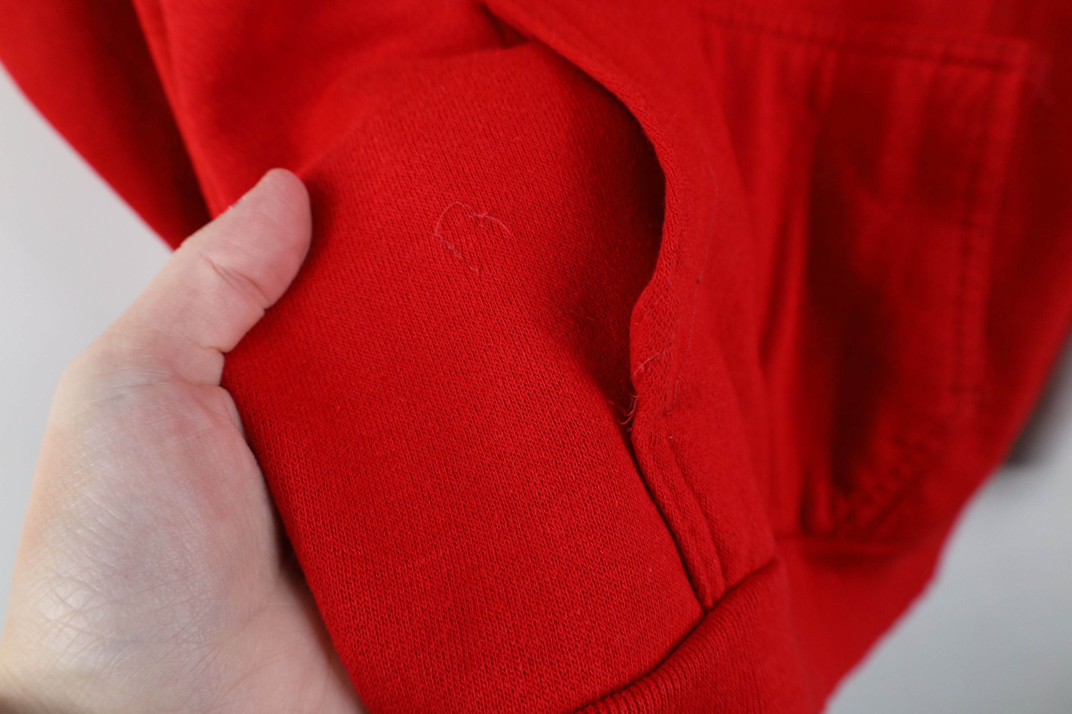 Vintage Vintage 70s Streetwear Faded Blank Hoodie Sweatshirt Red USA Size US M / EU 48-50 / 2 - 8 Thumbnail