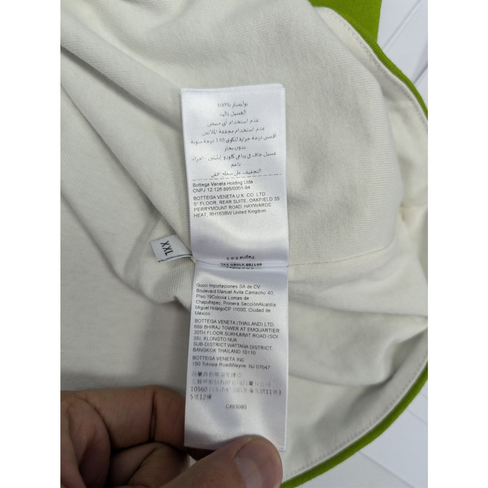 Bottega Veneta o1rshd1 T-Shirt Double Layer Sunrise in Green Size US XXL / EU 58 / 5 - 21 Thumbnail