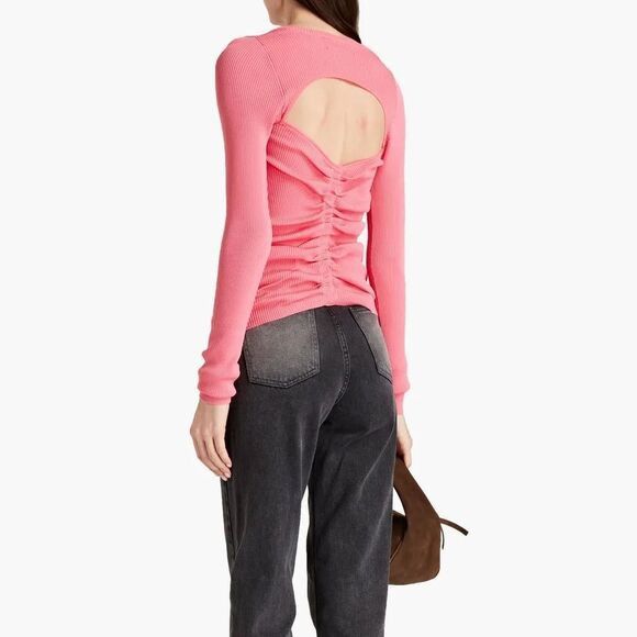 REMAIN Birger Christensen Remain Birger Christensen Serena fitted ribbed knit top Size S / US 4 / IT 40 - 5 Thumbnail