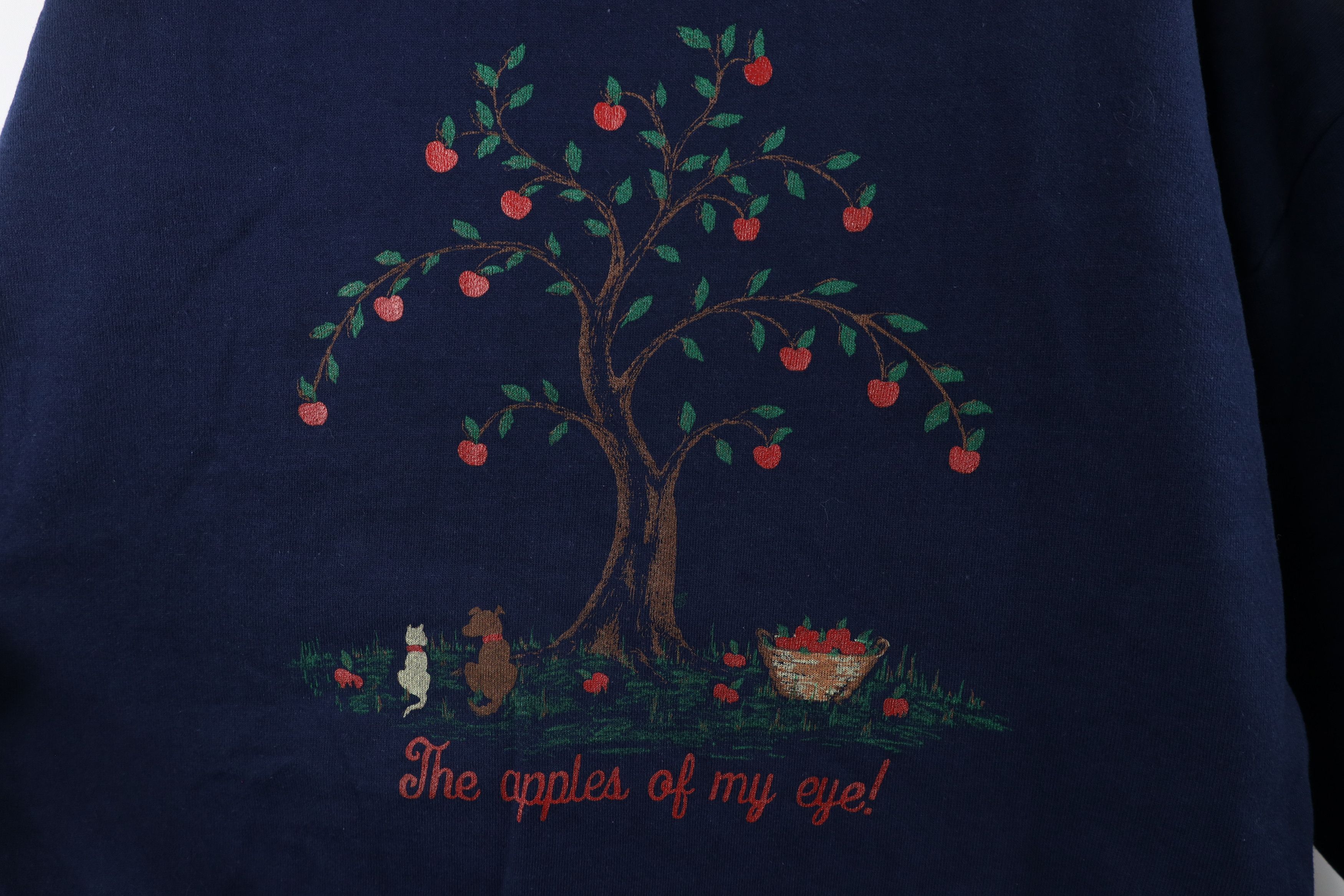 Vintage Vintage 90s Streetwear Dog Apple Tree Crewneck Sweatshirt Size XXL / US 16-18 / IT 52-54 - 4 Thumbnail