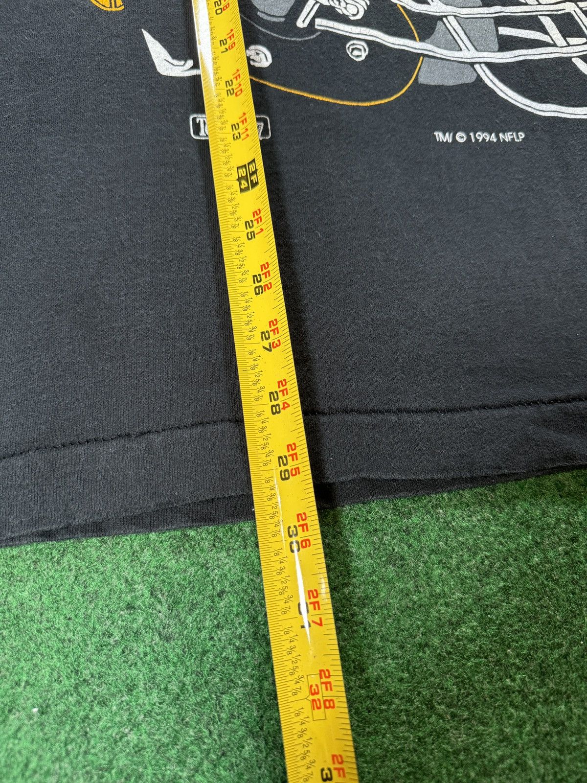 Fruit Of The Loom × NFL × Vintage Vintage 90s INSANE Pittsburgh Steelers Helmt NFL T Shirt Size US L / EU 52-54 / 3 - 6 Thumbnail