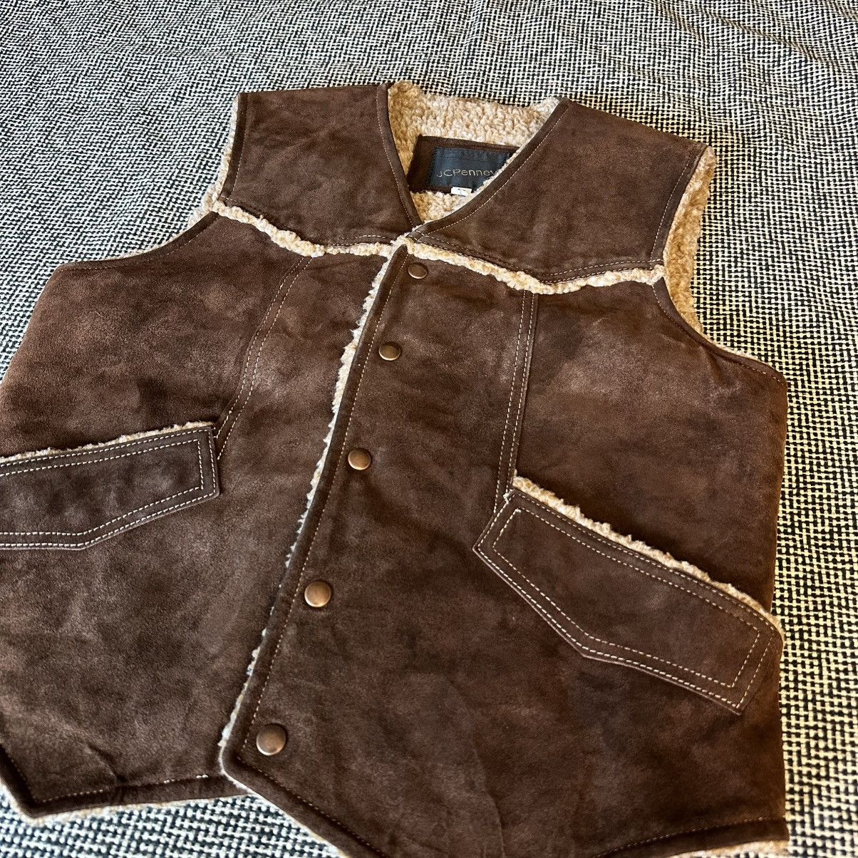 Vintage Vintage Brown Wool Vest Made in Mexico Size US M / EU 48-50 / 2 - 2 Thumbnail