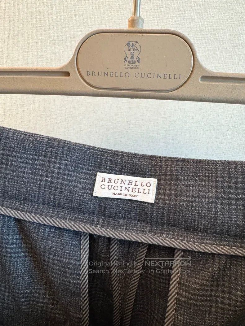 Brunello Cucinelli Brunello Cucinelli Beaded Wool Straight Leg Casual Pants Size 25" / US 0 / IT 36 - 5 Thumbnail