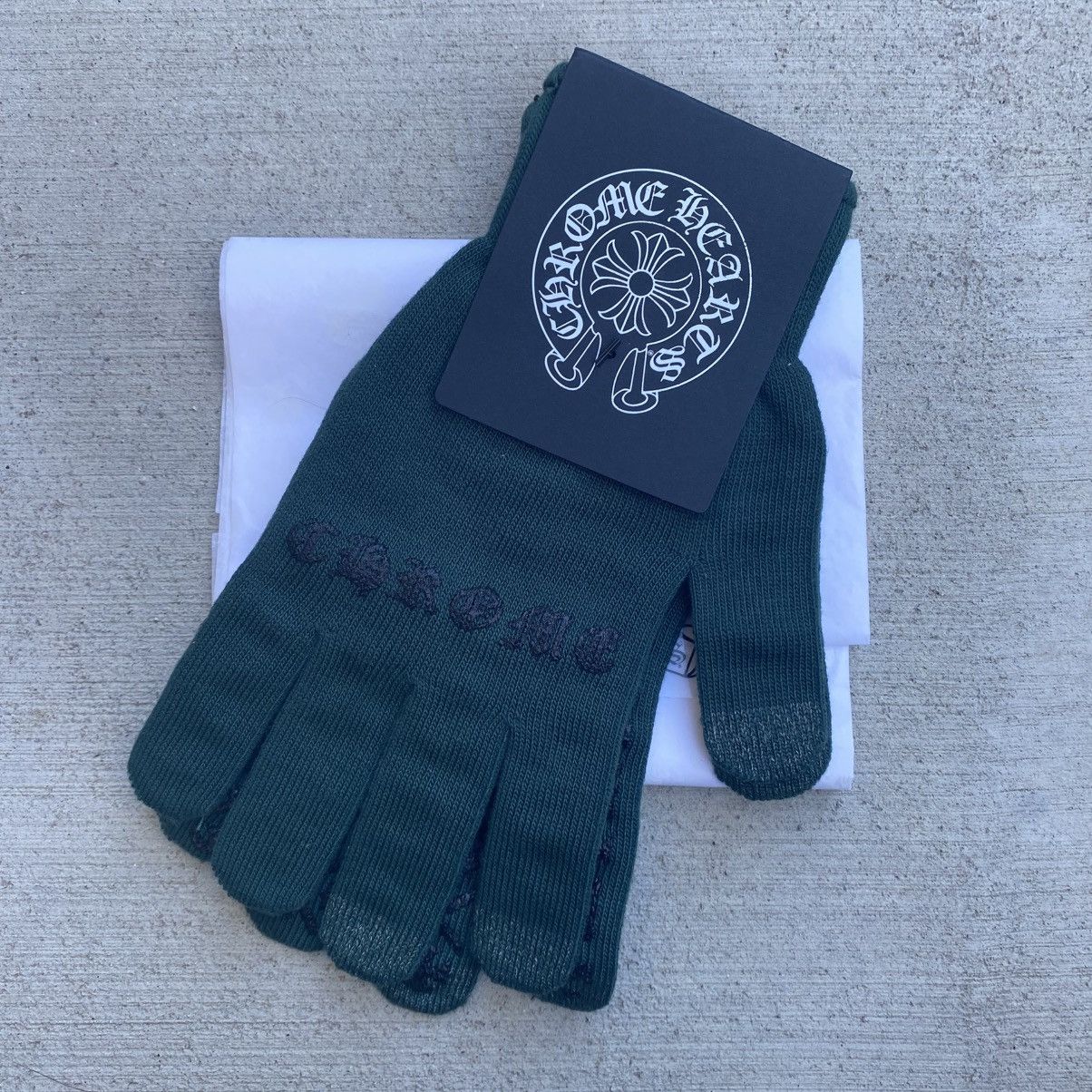 Chrome Hearts Small Chrome Hearts Work Gloves Green Size ONE SIZE - 1 Thumbnail
