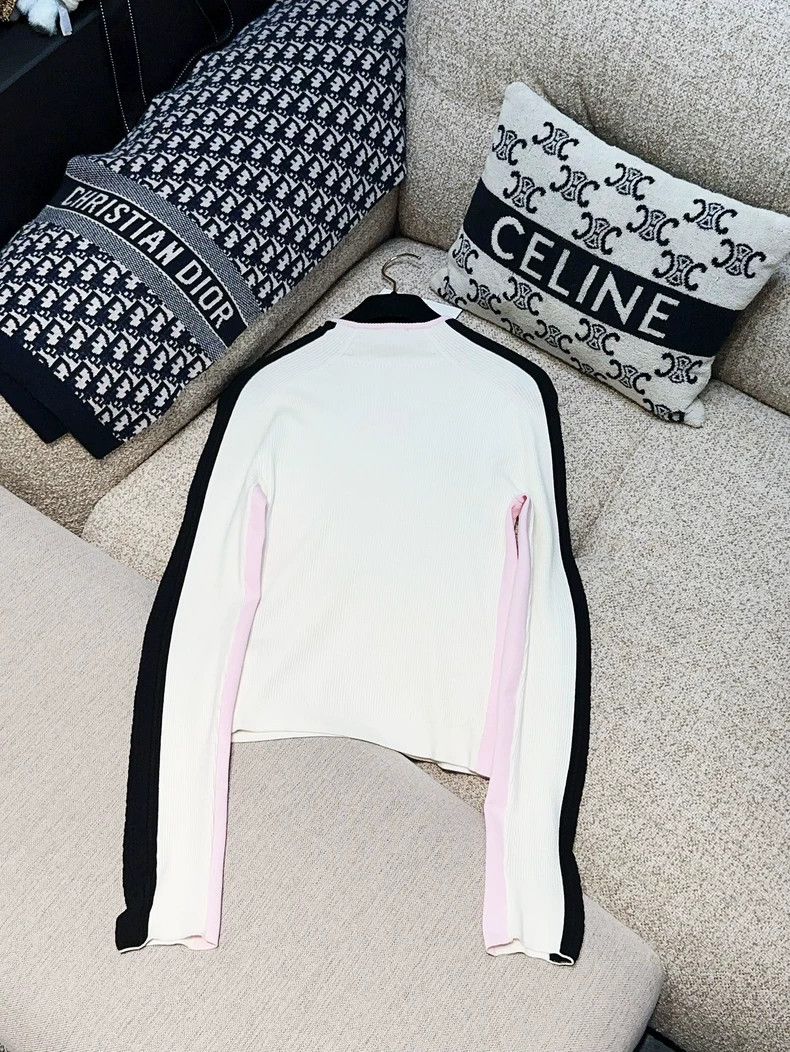 Chanel Chanel Ski series white 38 yards pink logo long sleeves Size XS / US 0-2 / IT 36-38 - 3 Thumbnail