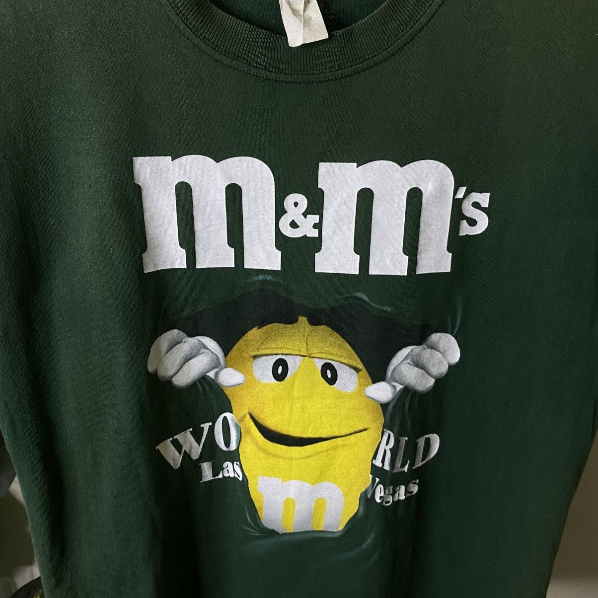 Vintage 2000s M&M Chocolate Mirror Print Promo Tee Size US M / EU 48-50 / 2 - 2 Thumbnail