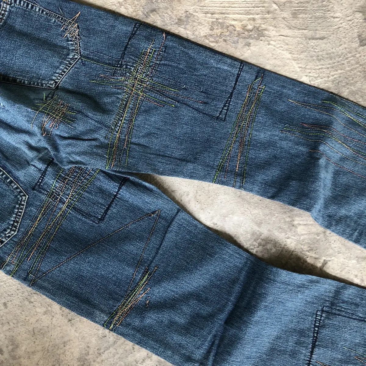 If Six Was Nine Hysteric Punk Flared Jeans Size US 29 - 7 Thumbnail