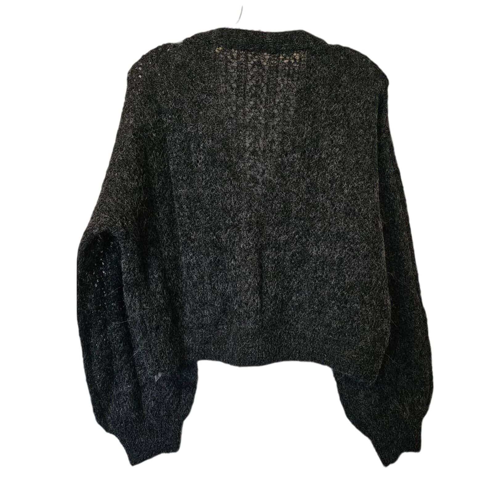 Free People New Free People Amelia Cardi ALPACA SWEATER $148 XS Gray Size XS / US 0-2 / IT 36-38 - 3 Thumbnail