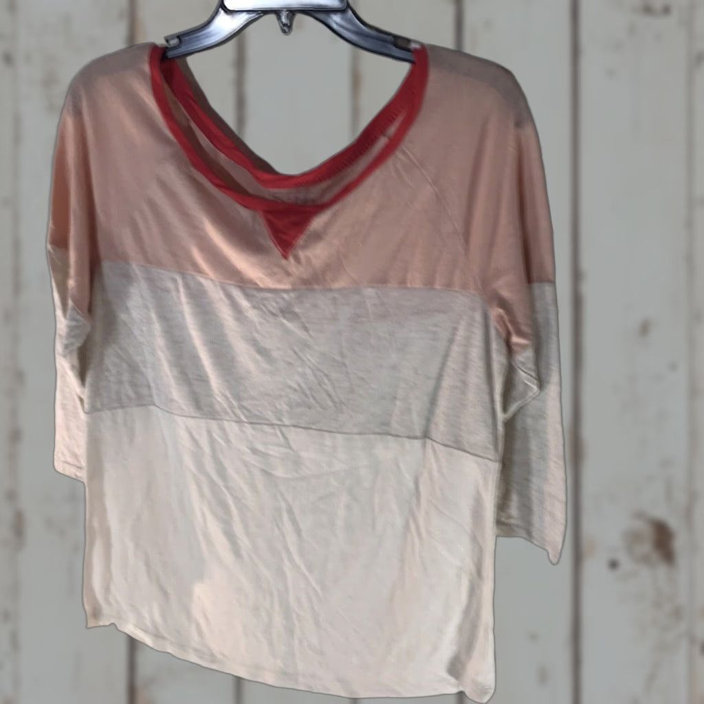 American Eagle Outfitters American Eagle Striped 3/4 Sleeve Top Womens XL Multicolor Casual T-Shirt Size XL / US 12-14 / IT 48-50 - 1 Thumbnail