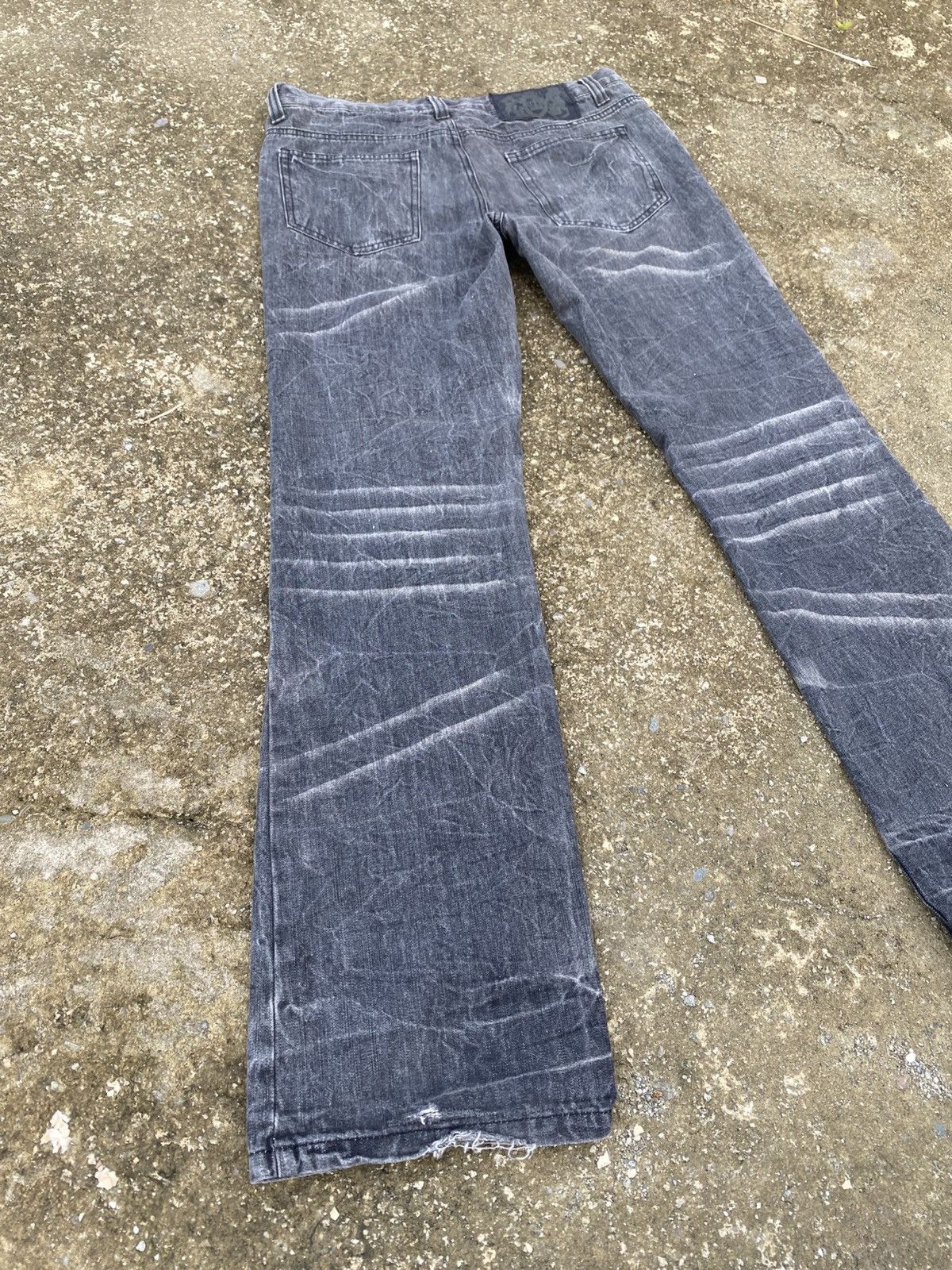 LOWBOX LOWBOX Washed Black Bootcut Jeans Size US 32 / EU 48 - 6 Thumbnail