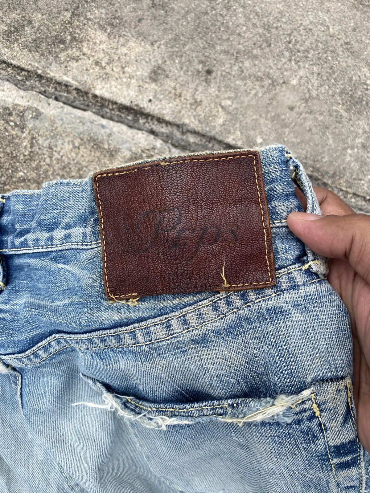Prps Vintage Distressed Prps Selvedge Denim Pants Size US 33 - 13 Thumbnail