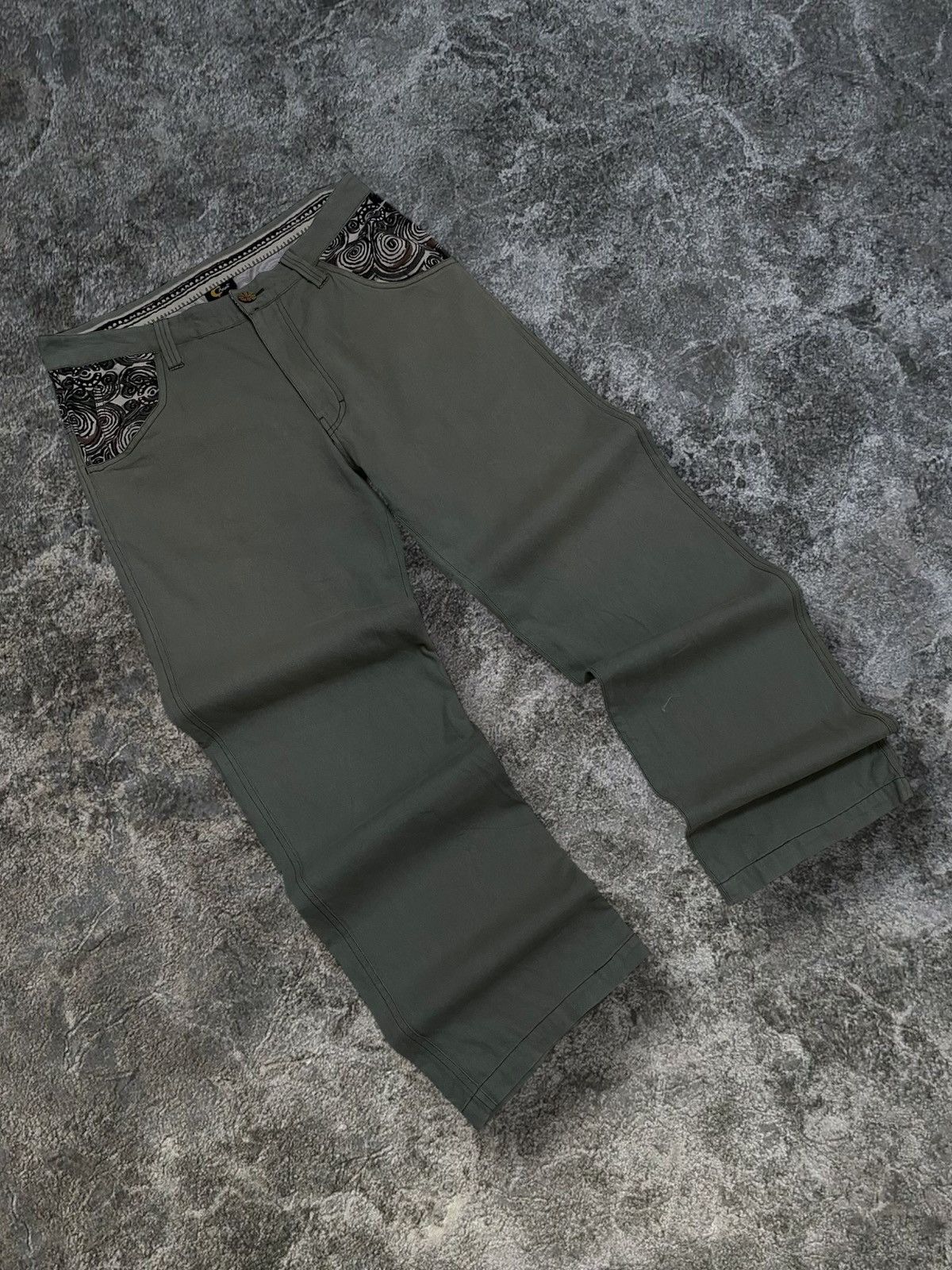 Japanese Brand 1990S Vintage Designer Camina Art Historical Kuno Pant Style Size US 32 / EU 48 - 3 Thumbnail