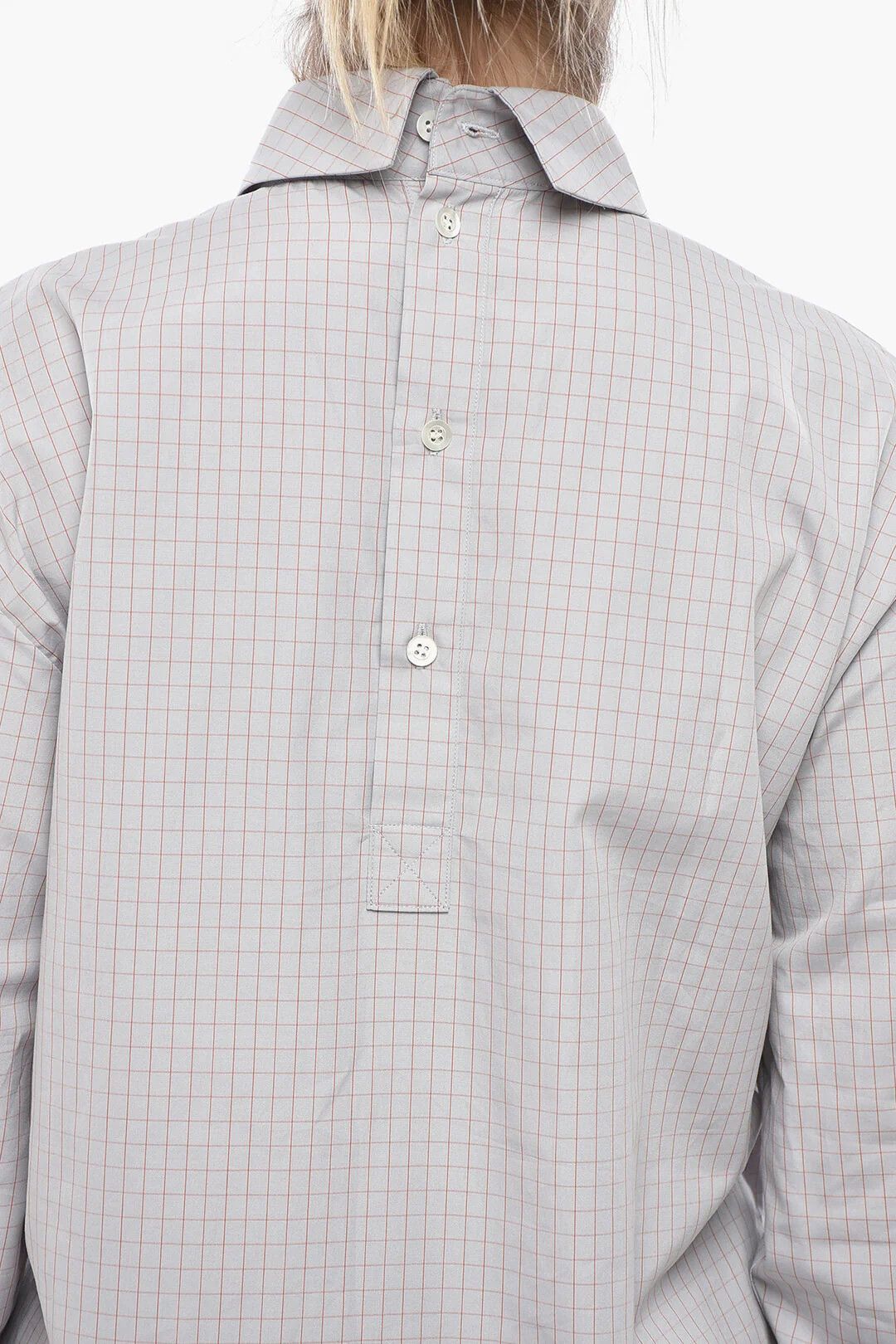 Dries Van Noten og1mm0426 Cotton Blouse in Grey Size S / US 4 / IT 40 - 3 Thumbnail