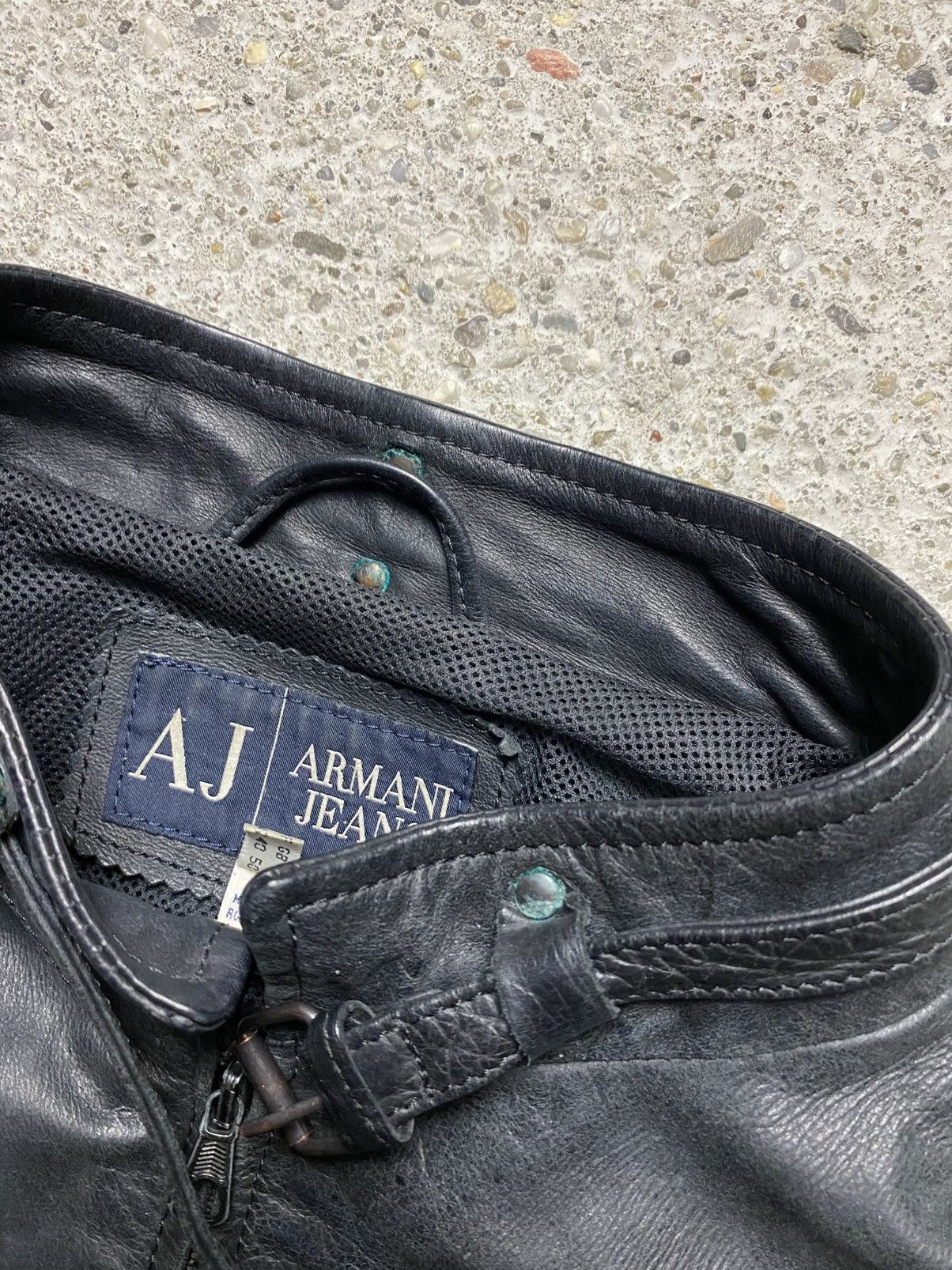 Emporio Armani Armani jeans leather jacket vintage avantgarde archive retro Size US M / EU 48-50 / 2 - 11 Thumbnail