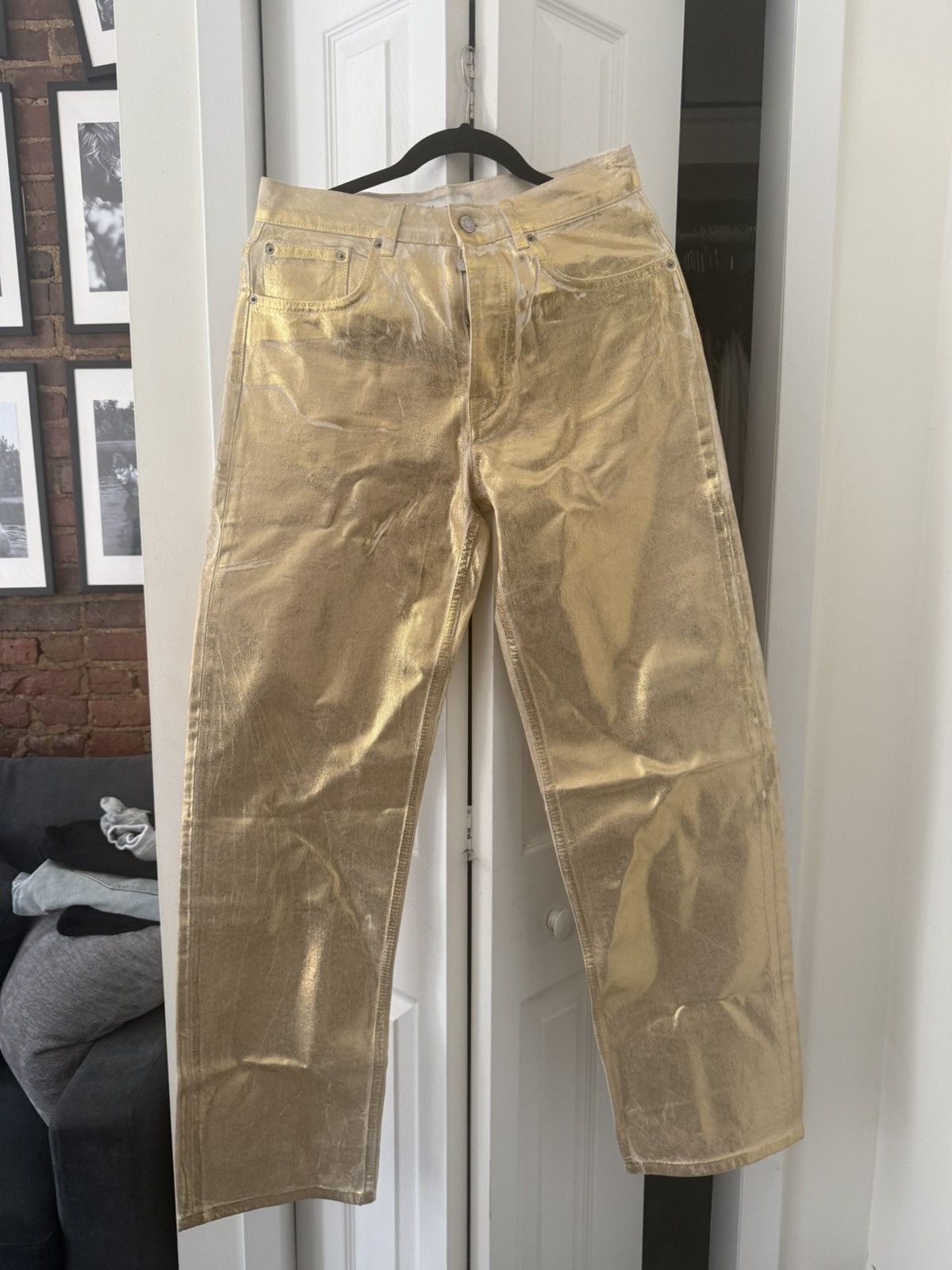 Zara Women’s Golden Jeans