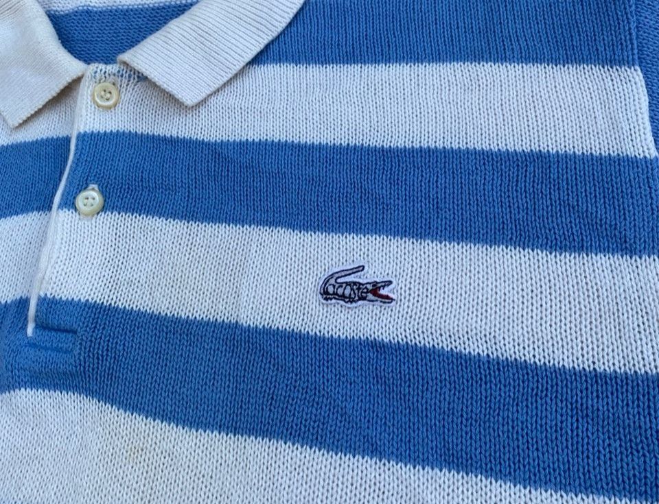 Lacoste Vintage Lacoste Stripe Knitwear Cardigan Size US L / EU 52-54 / 3 - 5 Thumbnail