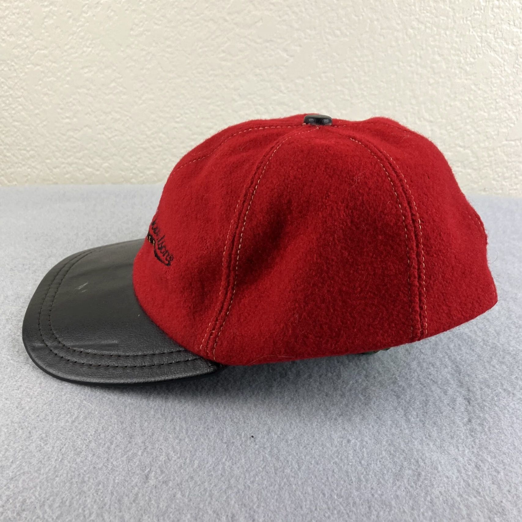 Harley Davidson Harley-Davidson Vintage Hat Strapback Baseball Cap Men 90s Biker Motorcycle Wool Cotton Red Black Size ONE SIZE - 5 Thumbnail