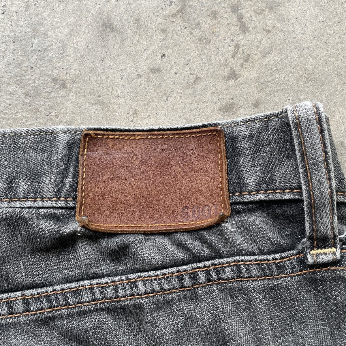 Japanese Brand Vintage Japanese Black Faded Denim Jeans Pants W35 Size US 35 - 9 Thumbnail