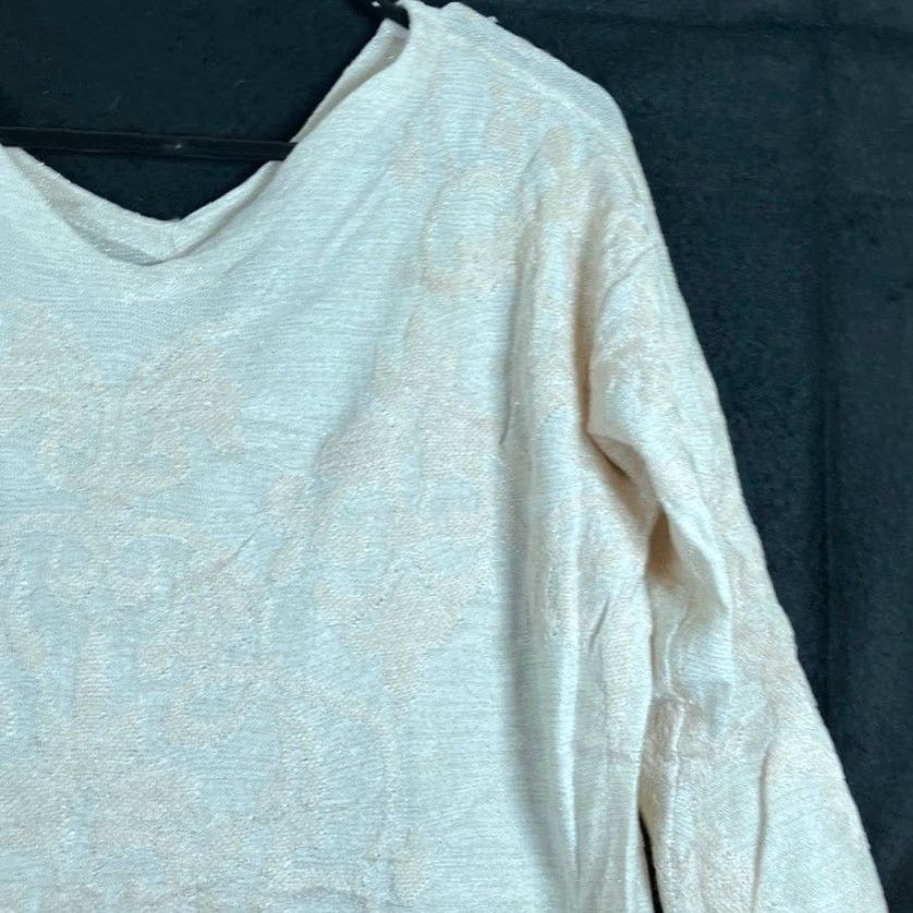 Vintage Chicos Womens Sweater Cream Double V Neck 3/4 Sleeve Casual Wear M Size M / US 6-8 / IT 42-44 - 5 Thumbnail