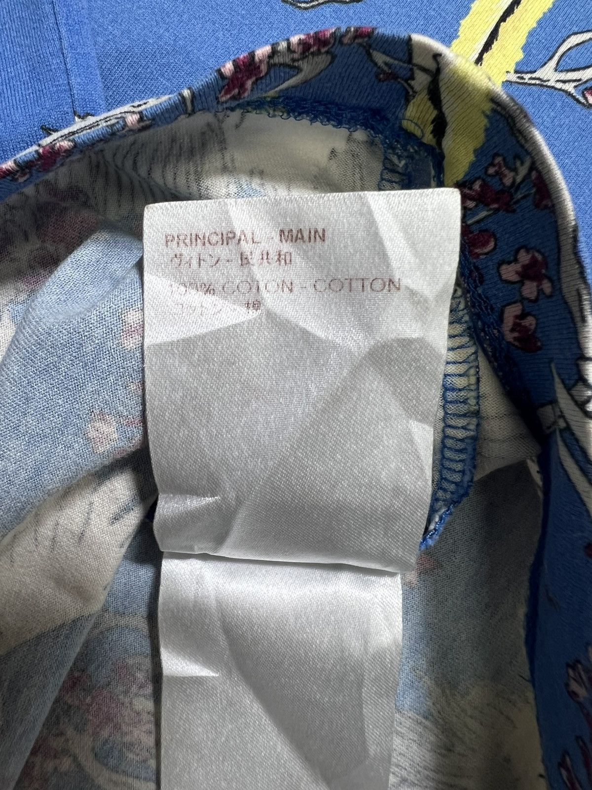 Louis Vuitton Louis Vuitton - Kim Jones - S/S 16’ Blue Crane T-Shirt Size US M / EU 48-50 / 2 - 20 Thumbnail