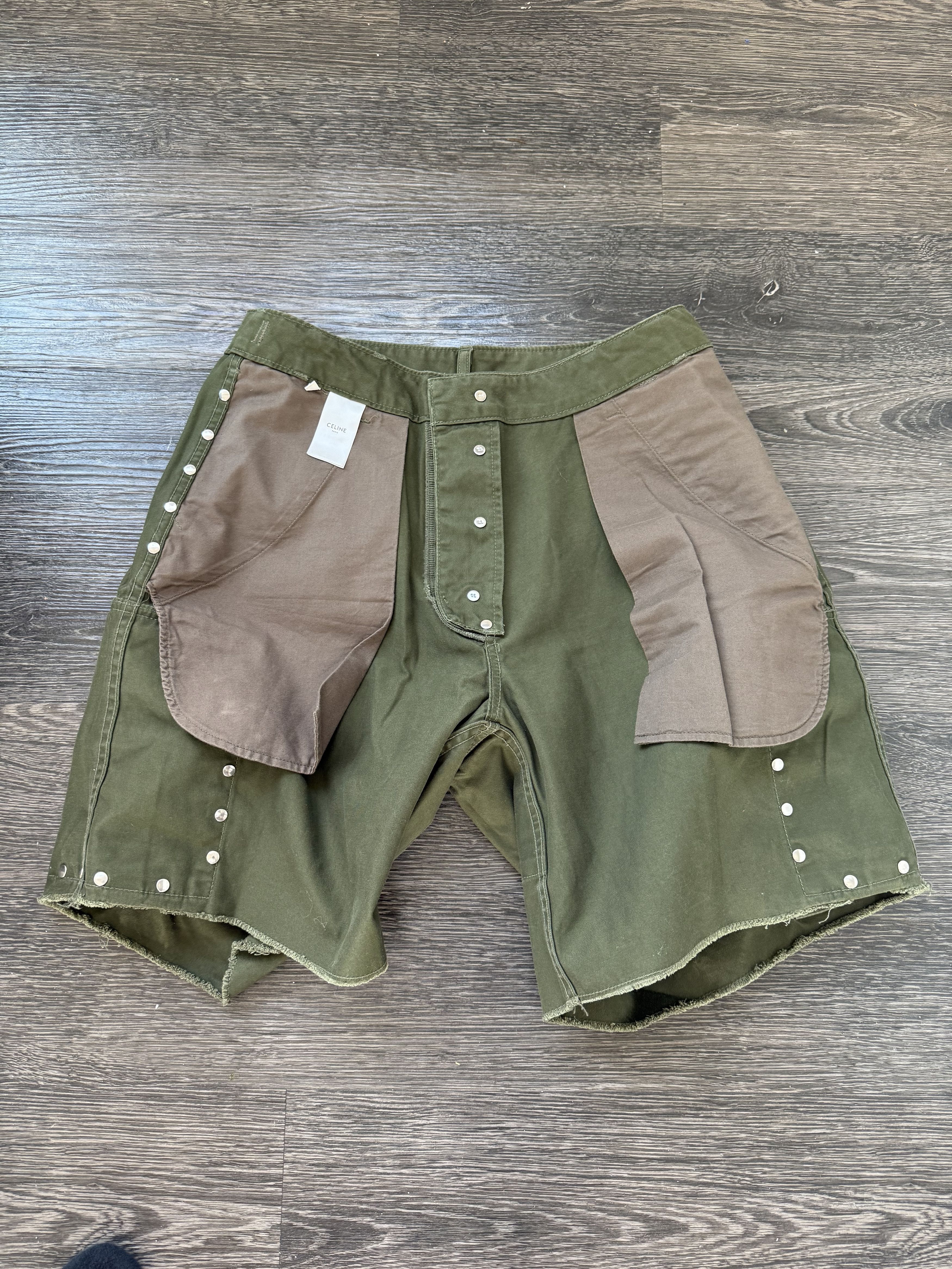 Celine Celine military studded cargo shorts Size US 36 / EU 52 - 9 Thumbnail