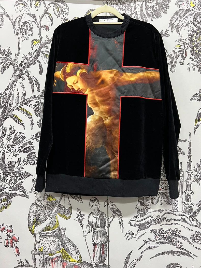 Givenchy Givenchy Black Round Neck Velvet Top Size US XS / EU 42 / 0 - 1 Thumbnail