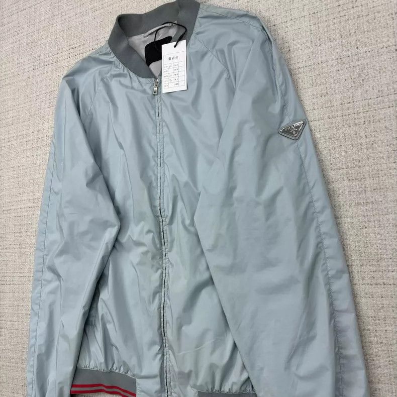 Prada Prada Solid color classic triangle logo nylon jacket Nextar Size US XL / EU 56 / 4 - 3 Thumbnail