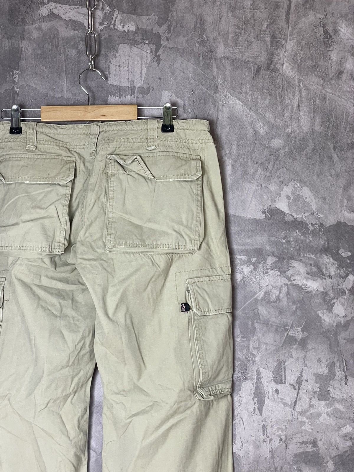 Alpha Industries × Japanese Brand Vintage Alpha Industries japanese cargo zip denim pants Size 34" / US 12 / IT 48 - 10 Thumbnail