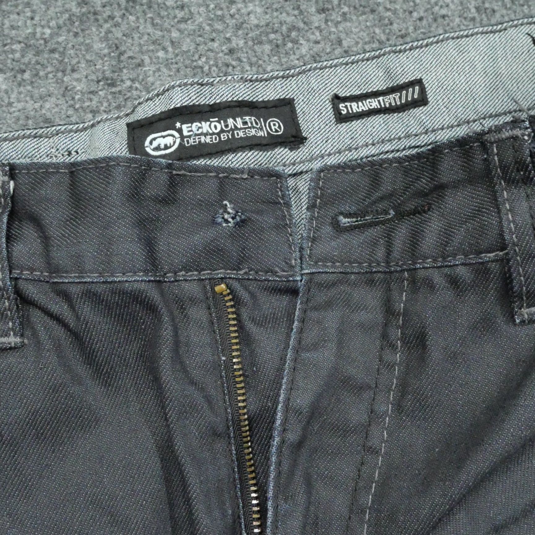 Ecko Unltd. VINTAGE Ecko Unltd. Jeans Men 34 34x32 Blue Dark Wash Straight Leg 5-Pocket Denim Cotton Zip Size US 34 / EU 50 - 5 Thumbnail