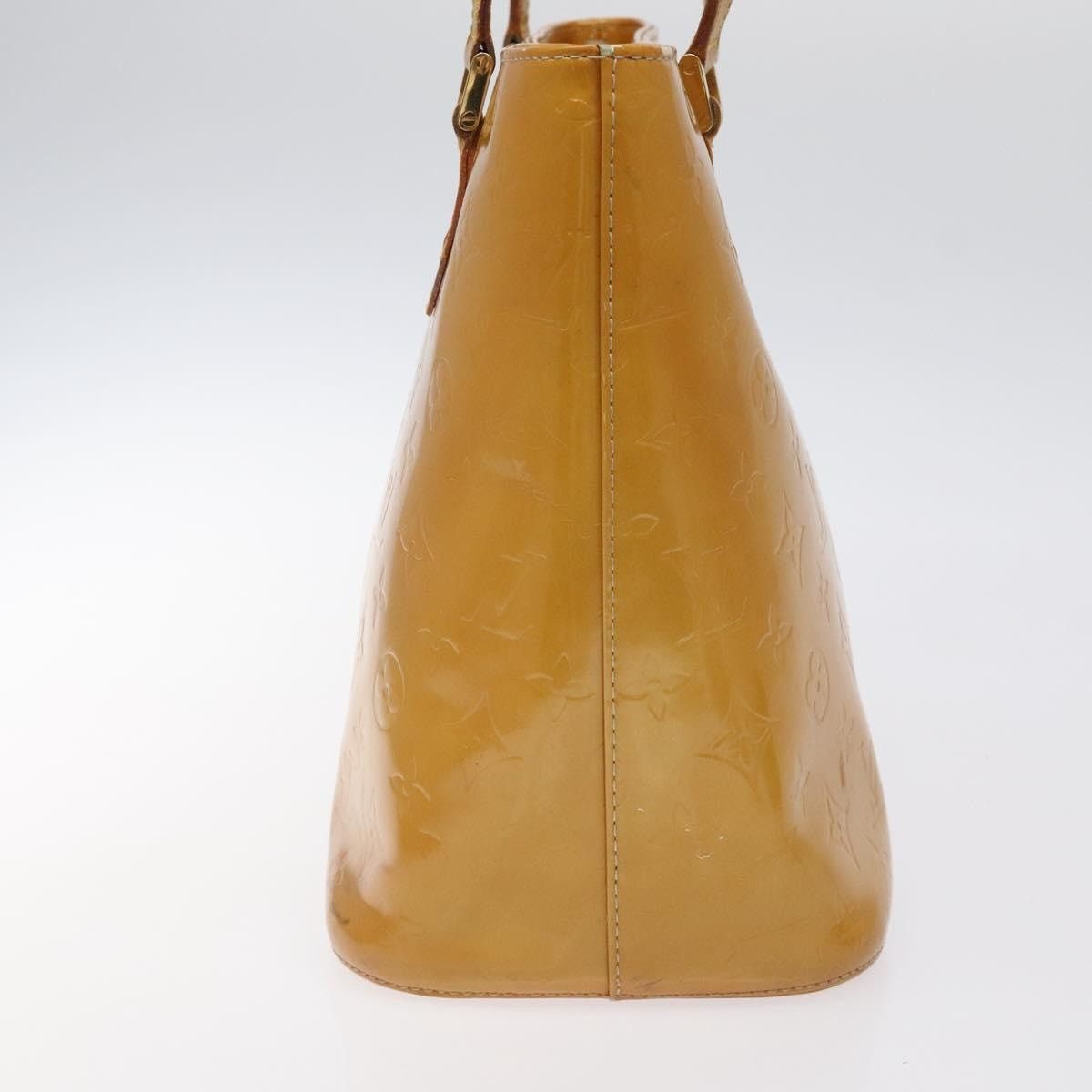 Louis Vuitton LOUIS VUITTON Monogram Vernis Houston Hand Bag Beige M91004 Size ONE SIZE - 4 Thumbnail