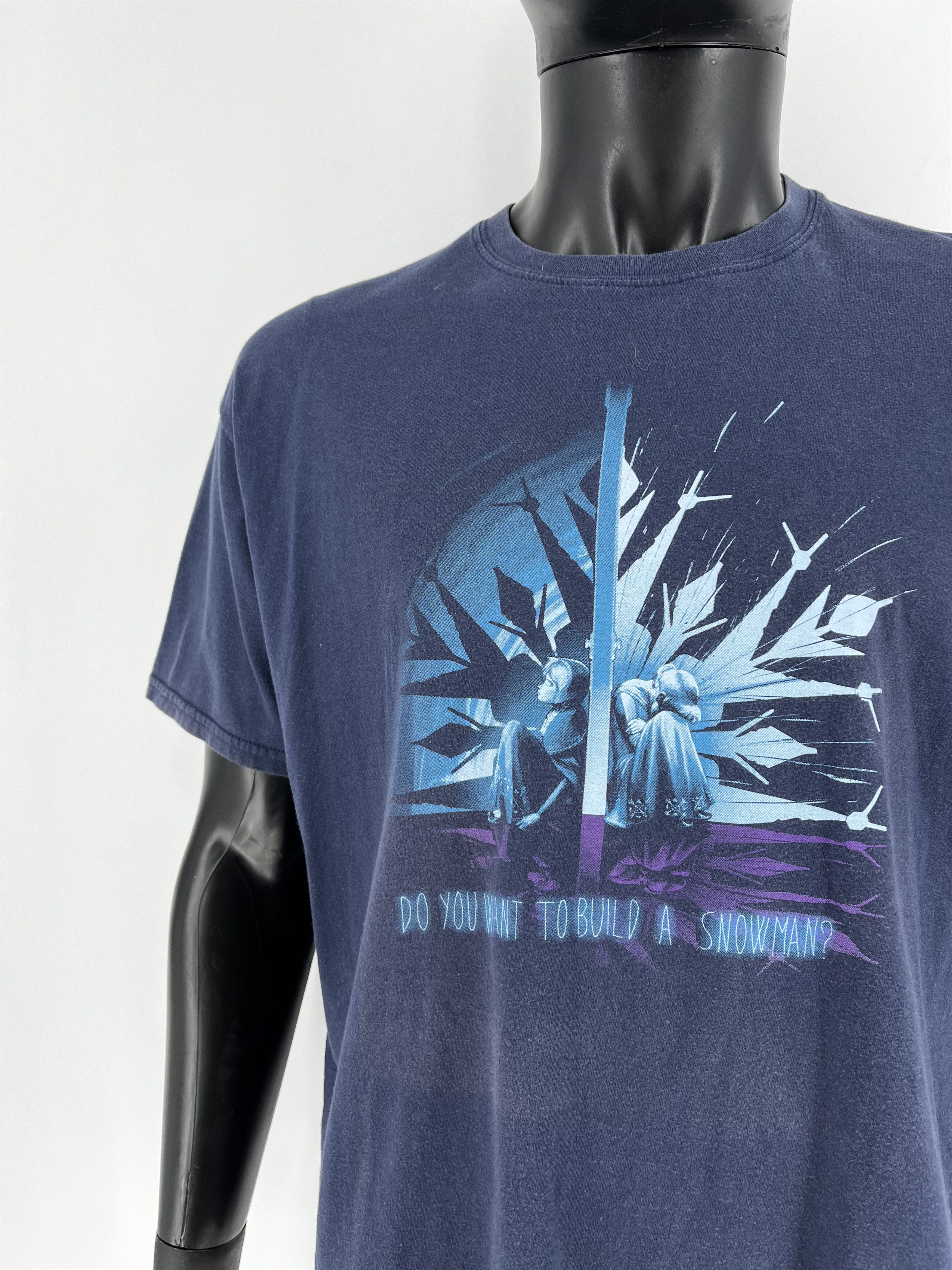 Band Tees × Cartoon Network Limited Edition Frozen Anna Elsa Snowman Faded T-Shirt XL Size US XL / EU 56 / 4 - 7 Thumbnail