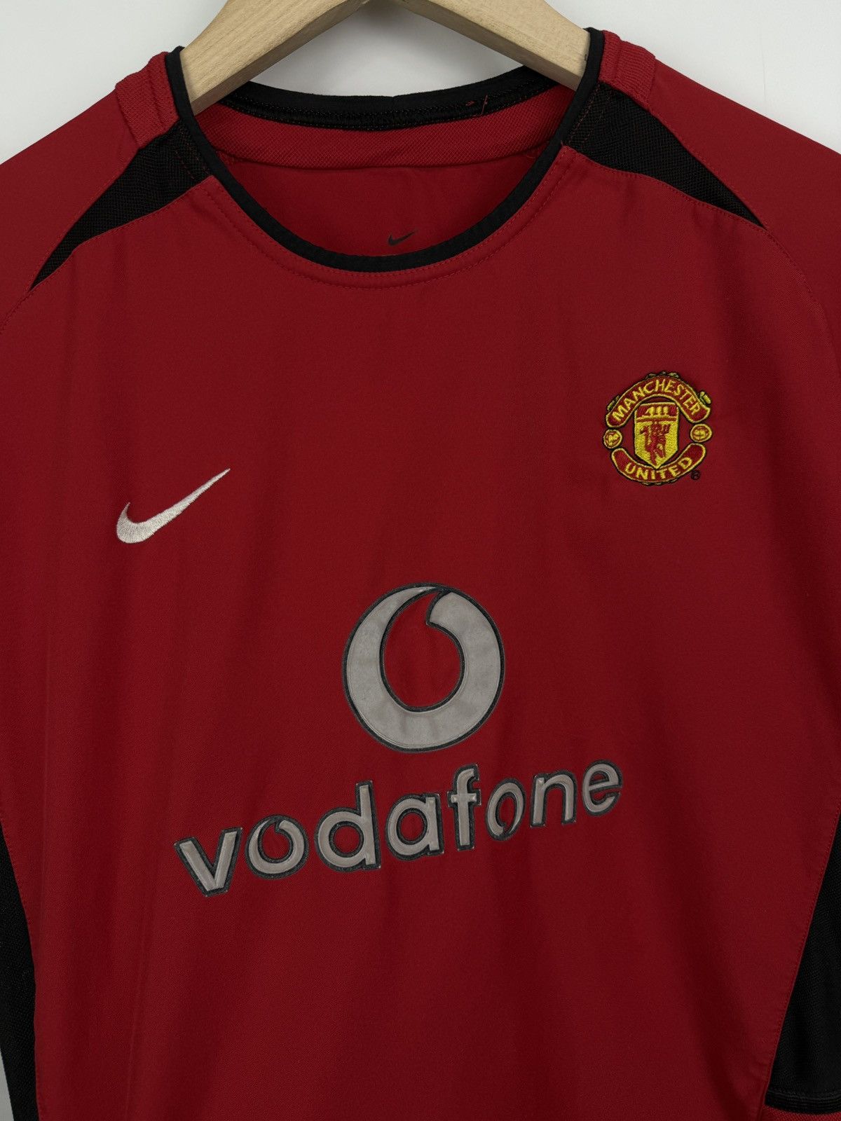 Nike 🏴󠁧󠁢󠁥󠁮󠁧󠁿 Vintage 2002 Manchester United Nike Soccer Jersey Kids Size US XS / EU 42 / 0 - 4 Thumbnail