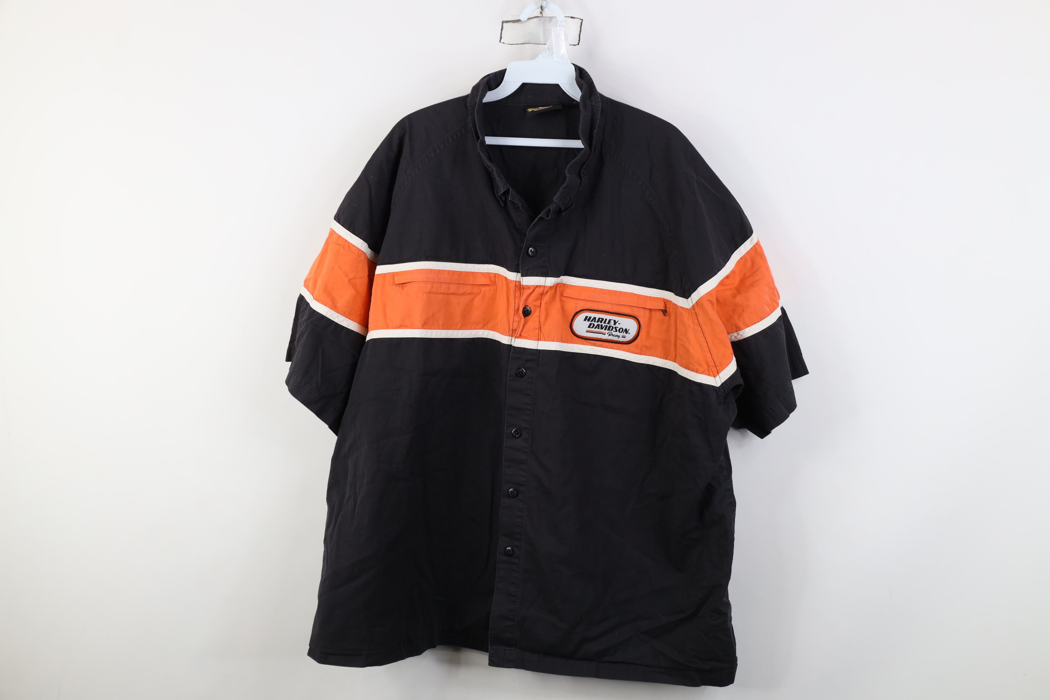 Harley Davidson Vintage Harley Davidson Mechanic Short Sleeve Button Shirt Size US XXL / EU 58 / 5 - 1 Thumbnail