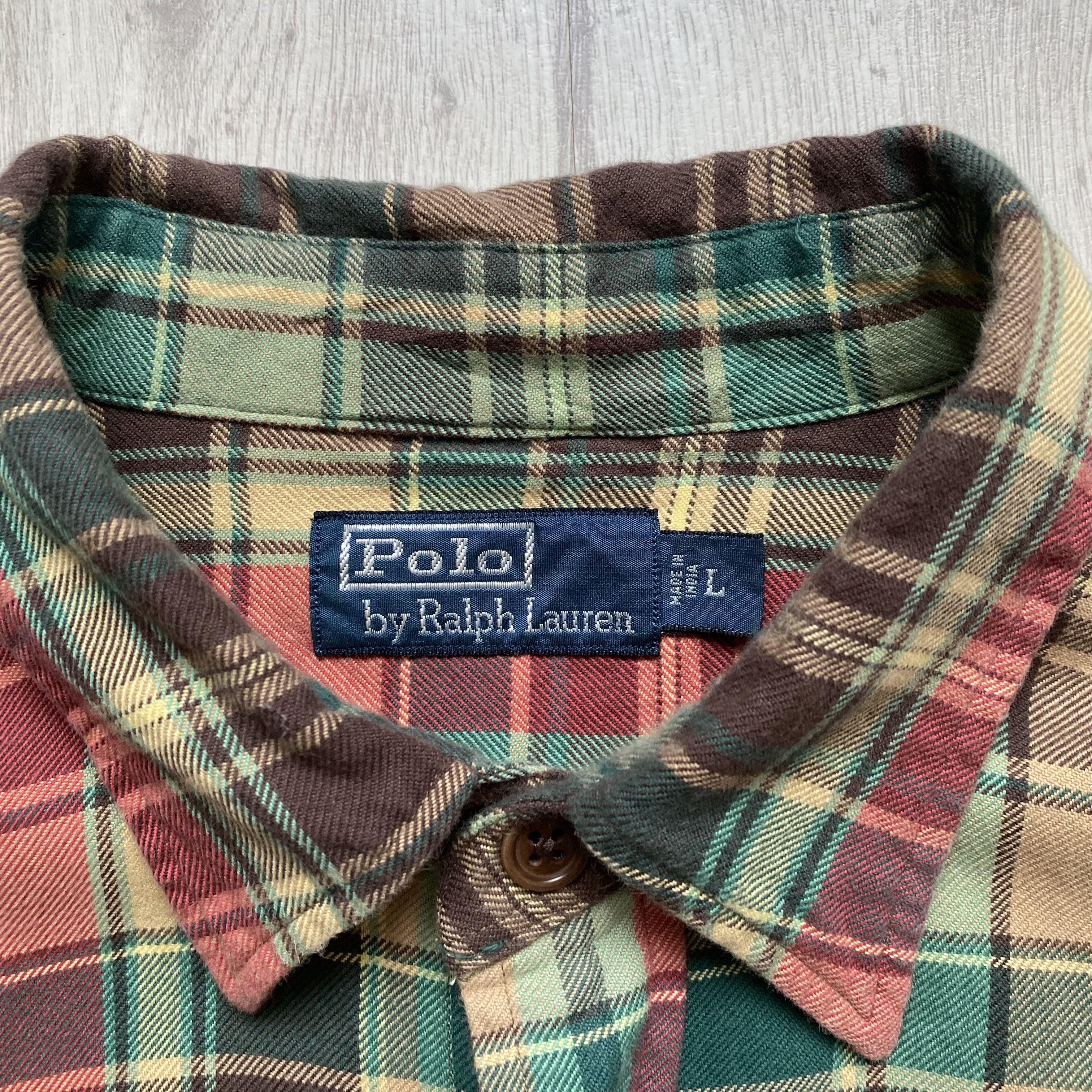 Polo Ralph Lauren Vintage Polo Ralph Lauren flannel shirt Travis Scott style Size US L / EU 52-54 / 3 - 6 Thumbnail