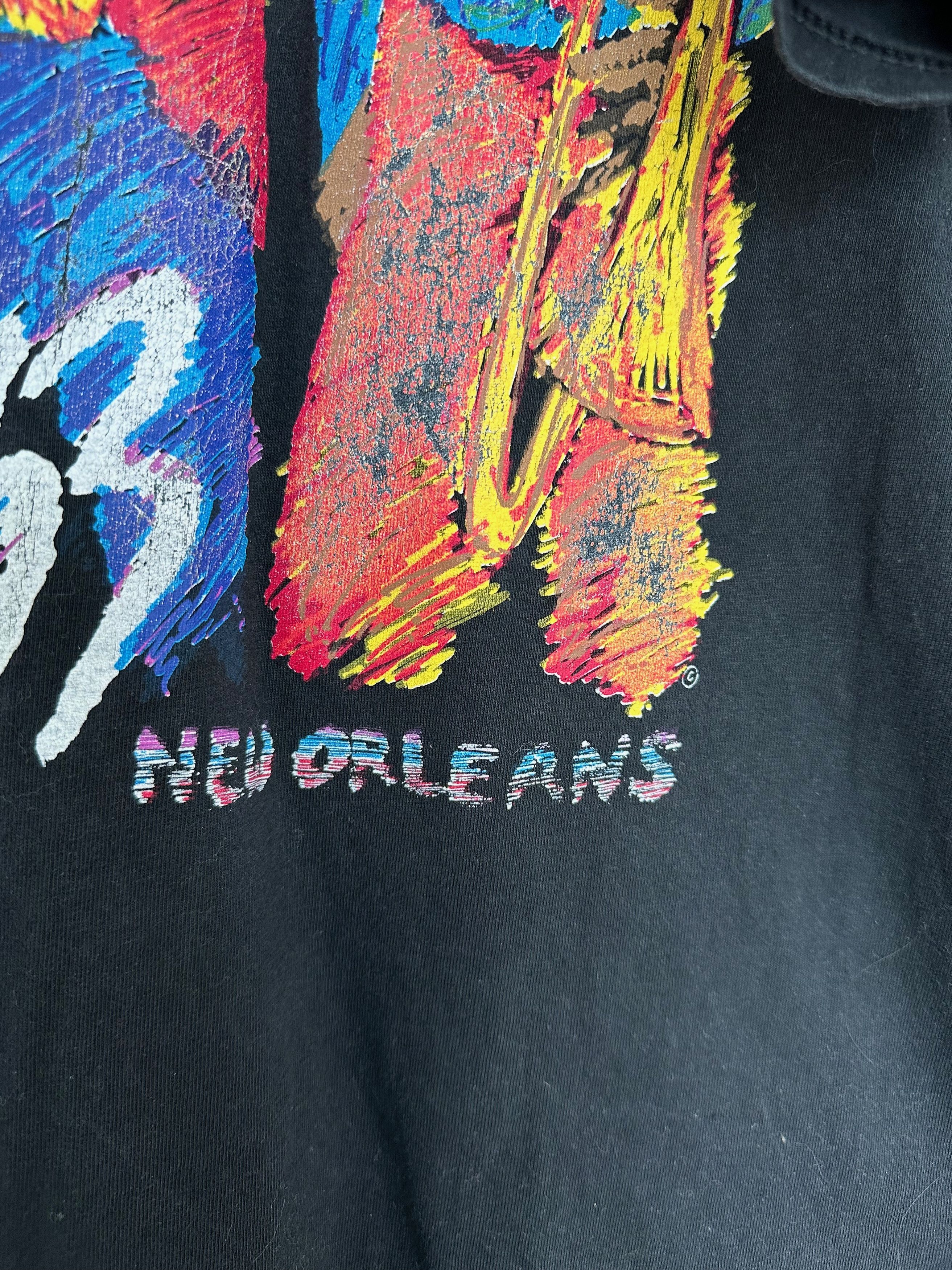 Hanes New Orleans Jazz Beefy-T Hanes t shirt heavy cotton black Size US XL / EU 56 / 4 - 4 Thumbnail
