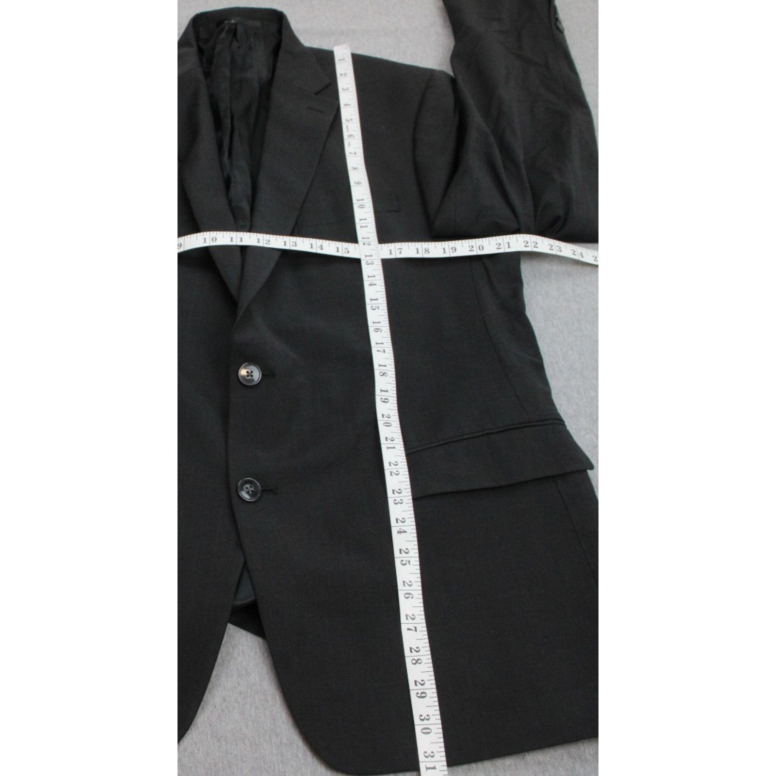 Calvin Klein Calvin Klein Blazer Mens Size 46R Gray Stretch Size 46R - 8 Thumbnail