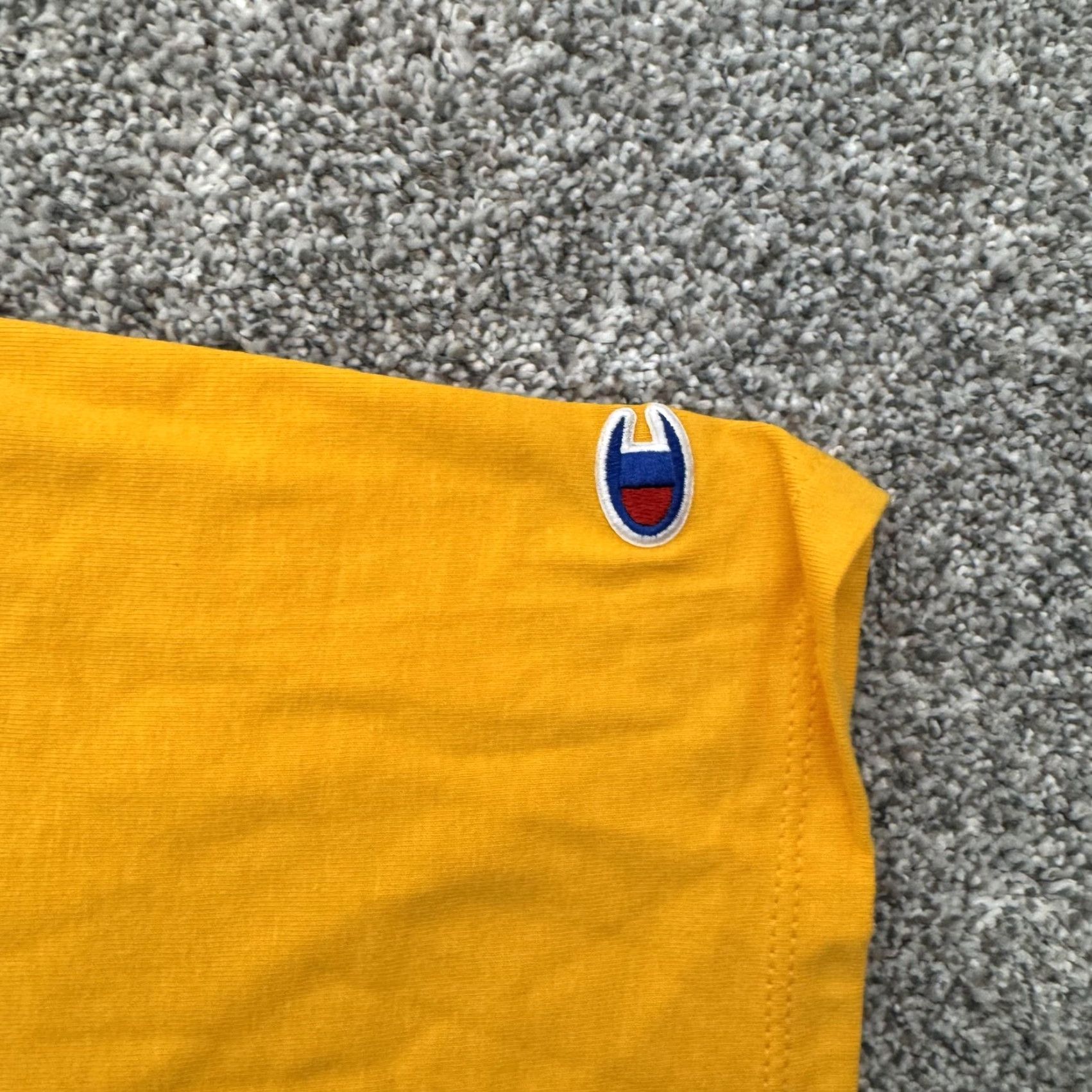 Champion Champion Shirt Mens XL Team Gold Yellow Classic Tee Athletic 100% Cotton New Size US XL / EU 56 / 4 - 2 Thumbnail