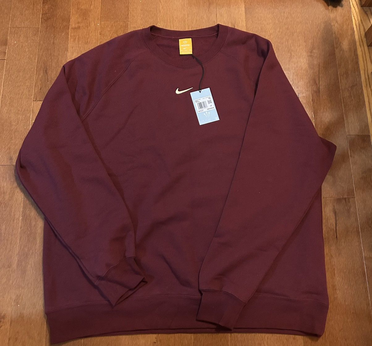 NOCTA Size XXL-Nike x NOCTA CS Crewneck Dark Beet Root NWT New Size US XXL / EU 58 / 5 - 1 Thumbnail