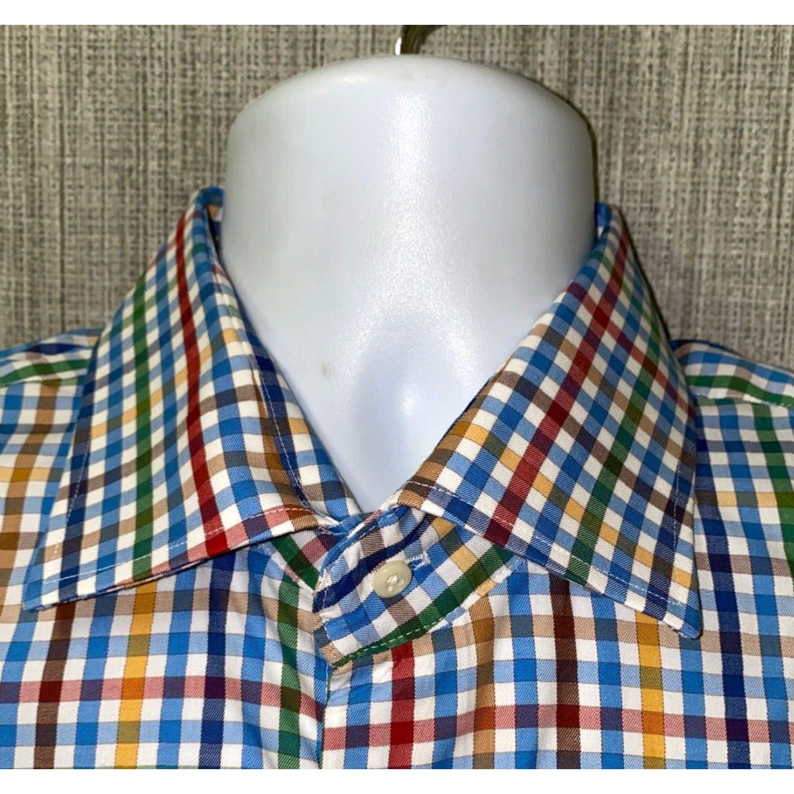 Peter Millar Peter Millar Mens Checkered Button-Up Shirt Long Sleeve Size L Multicolor Casual Size US L / EU 52-54 / 3 - 3 Thumbnail