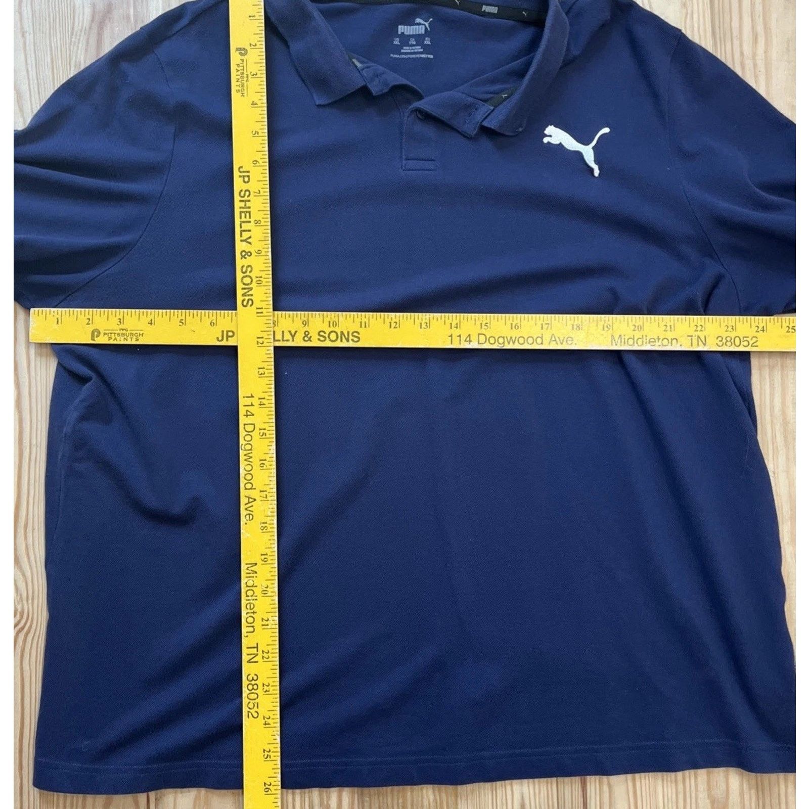 Puma PUMA Men's Size 2XL Essentials Pique Polo Dark Blue Size US XXL / EU 58 / 5 - 4 Thumbnail