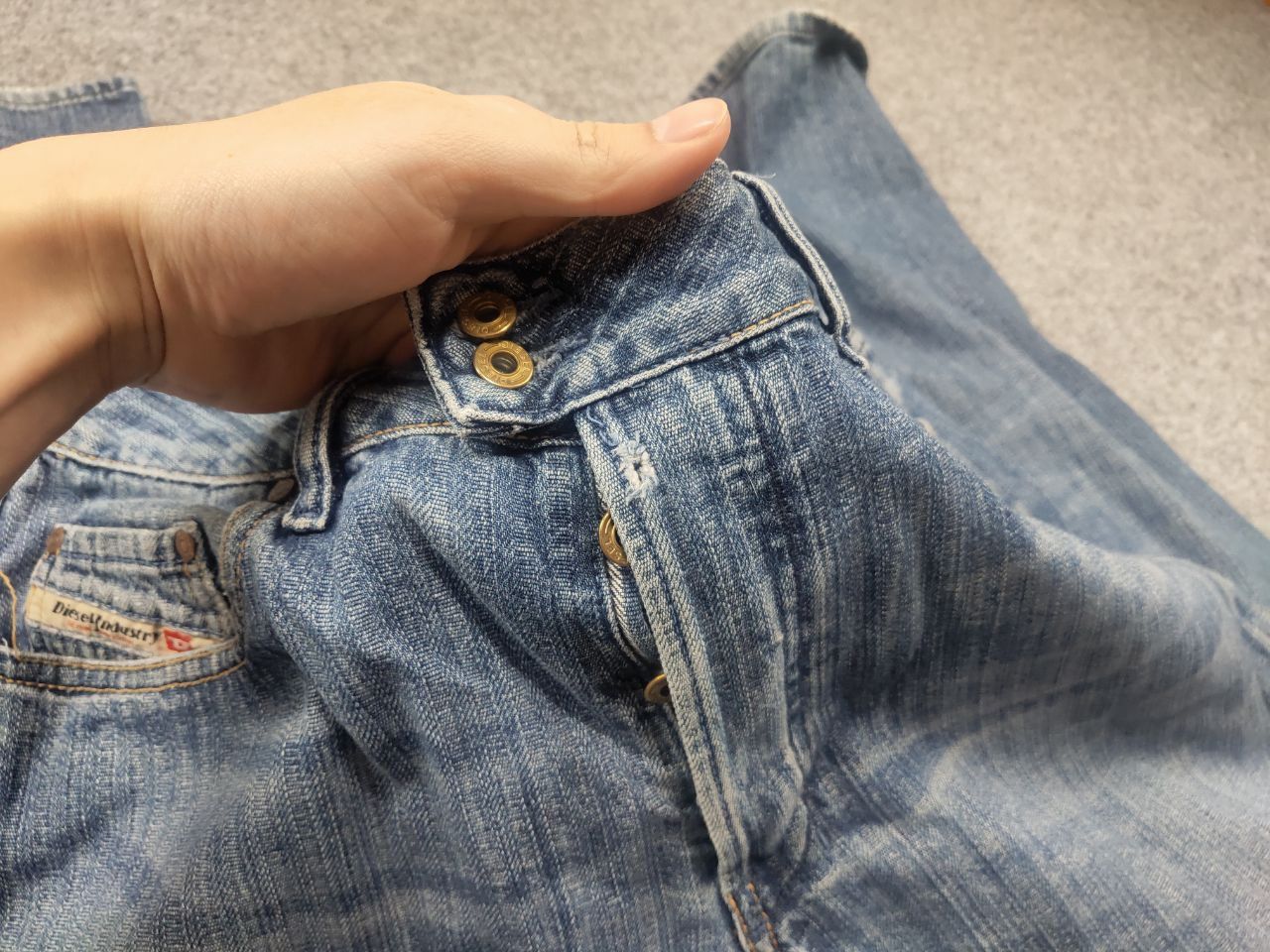 Diesel Vintage 90's Diesel Rabox distressed Denim Crazy Jeans LGB Size US 34 / EU 50 - 13 Thumbnail