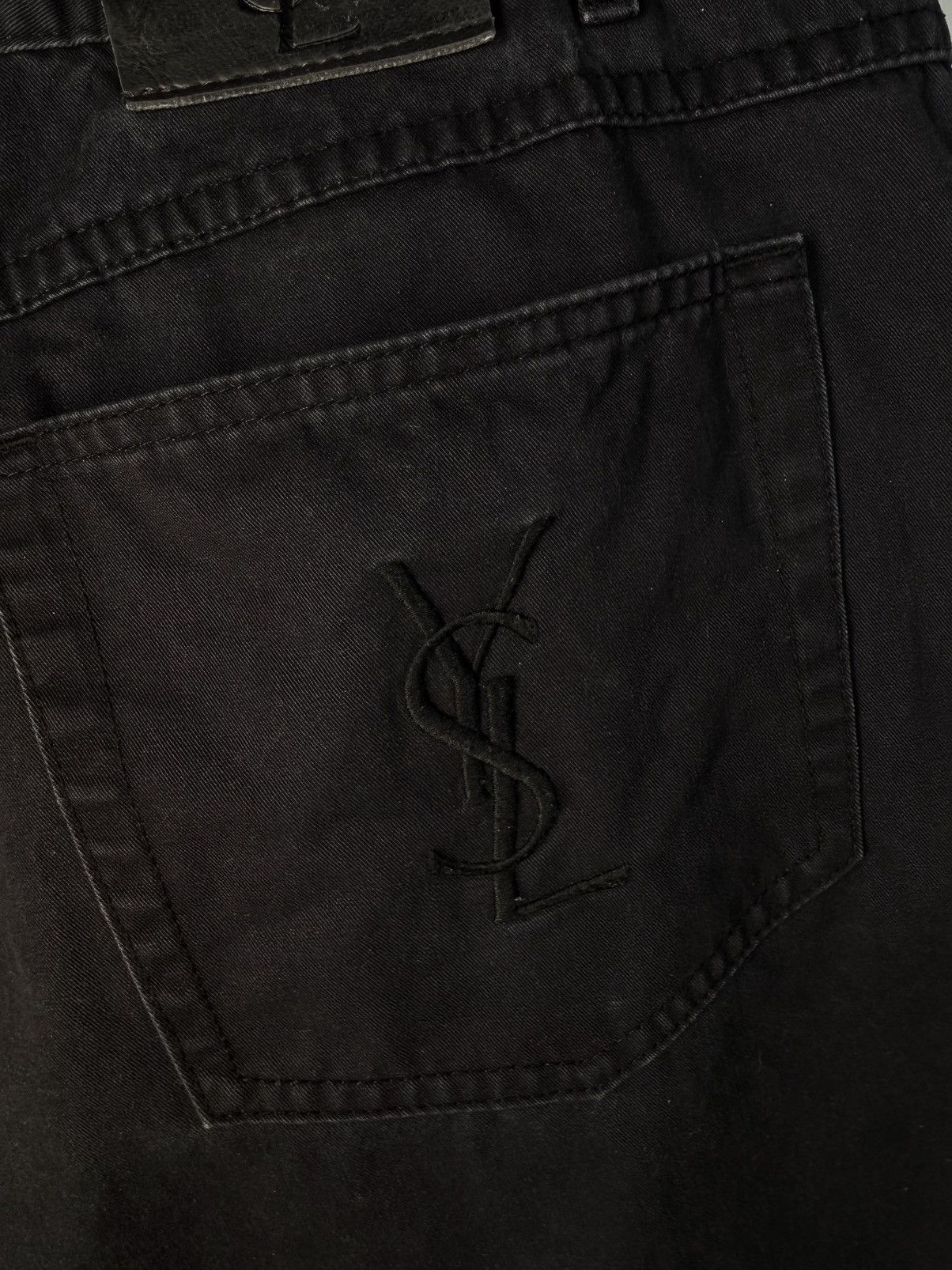 Yves Saint Laurent 40x30 YSL Jeans Black Denim Pants Cotton Casual Vintage y2k Size US 40 / EU 56 - 4 Thumbnail