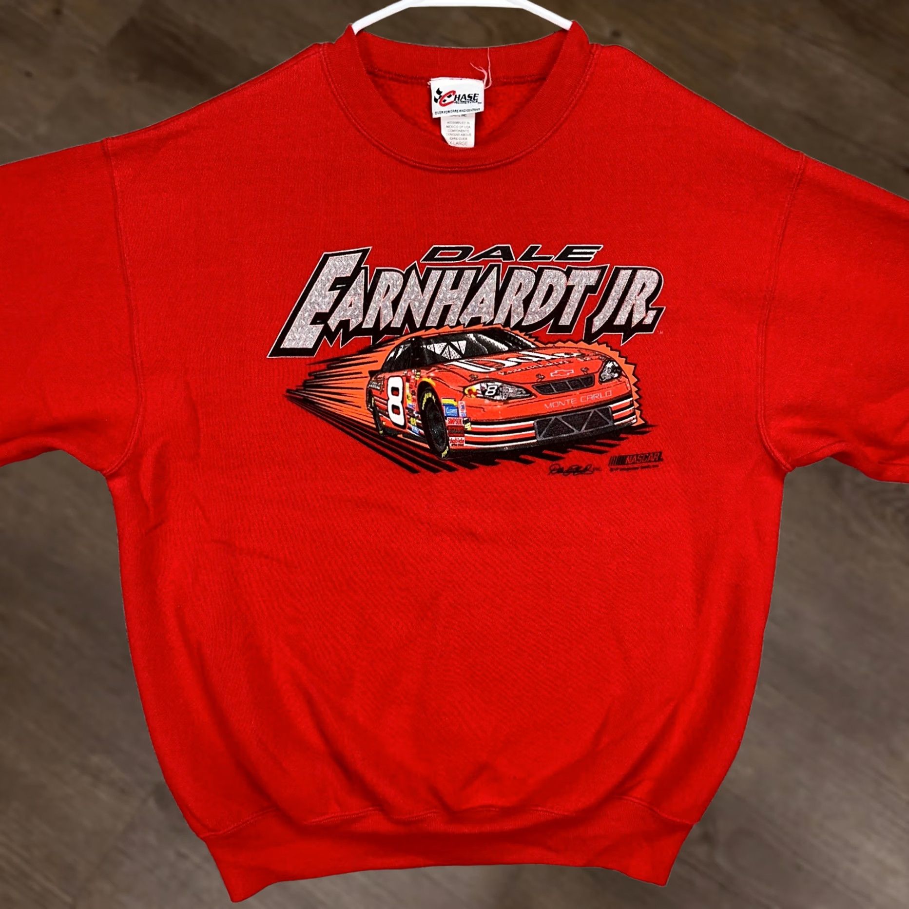Chase Authentics Dale Earnhardt Jr Crewneck Sweatshirt Mens Medium Red Pullover Chase Size US M / EU 48-50 / 2 - 1 Thumbnail