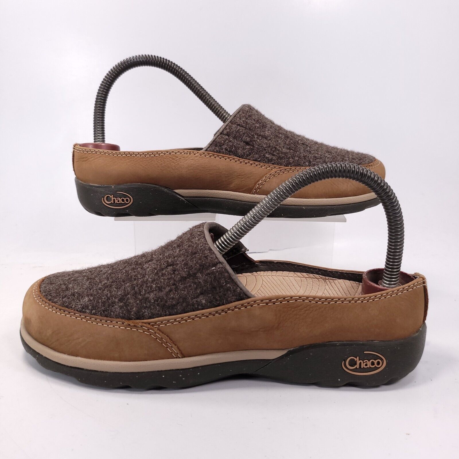 Chaco Chaco Quinn Leather Casual Clog Women Size 6.5 J105802 Brown Size US 6.5 / IT 36.5 - 5 Thumbnail