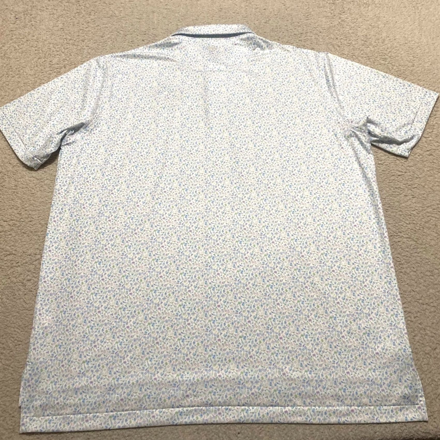 Peter Millar Peter Millar Polo Shirt Multicolor Floral Short Sleeve XL Men’s Golf Comfort Summer Breathable Lightweight Moisture Wicking Classic Golf Theme Mens Size US XL / EU 56 / 4 - 2 Thumbnail