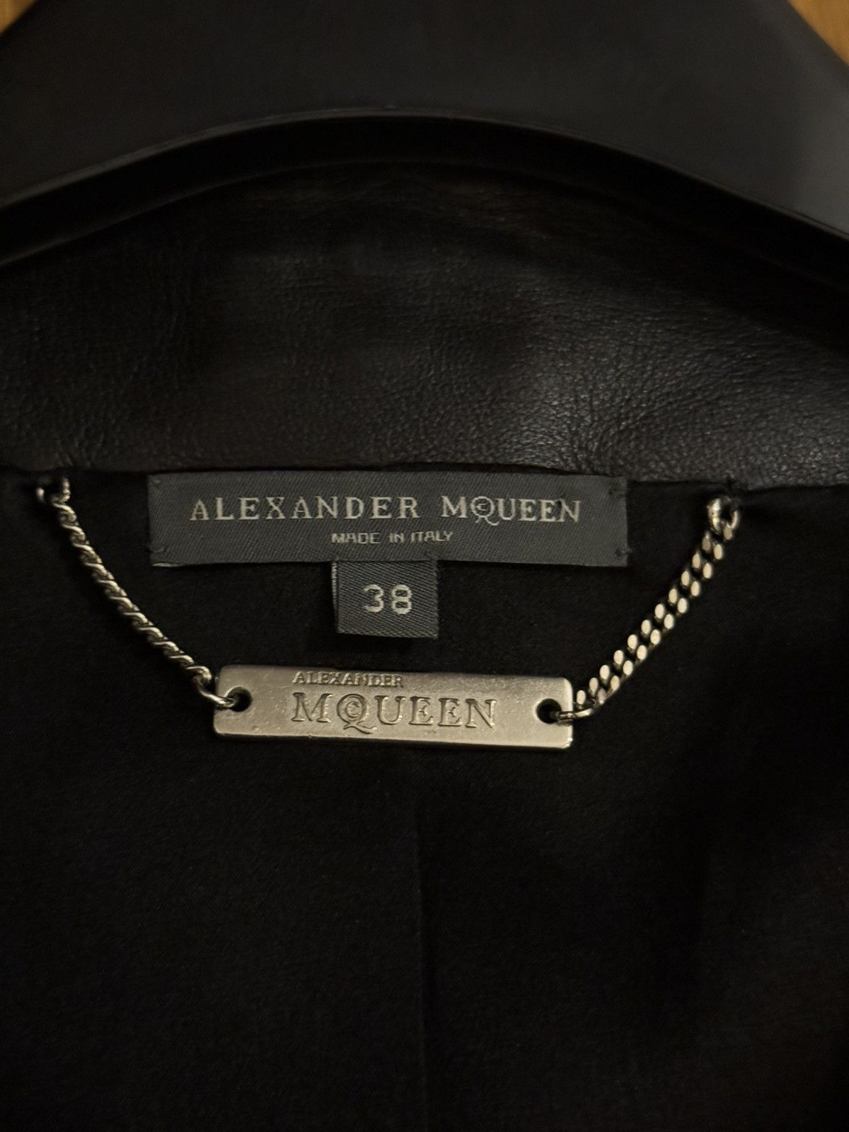 Alexander McQueen Alexander McQueen Leather Jacket Biker Black Fashion Size XS / US 0-2 / IT 36-38 - 17 Thumbnail