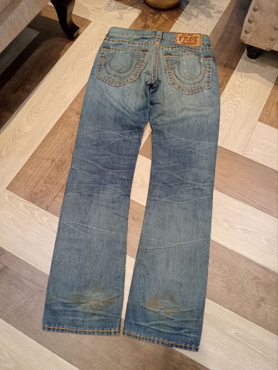 True Religion VINTAGE TRUE RELIGION WASHED BLUE DENIM PANTS Size US 29 - 16 Thumbnail